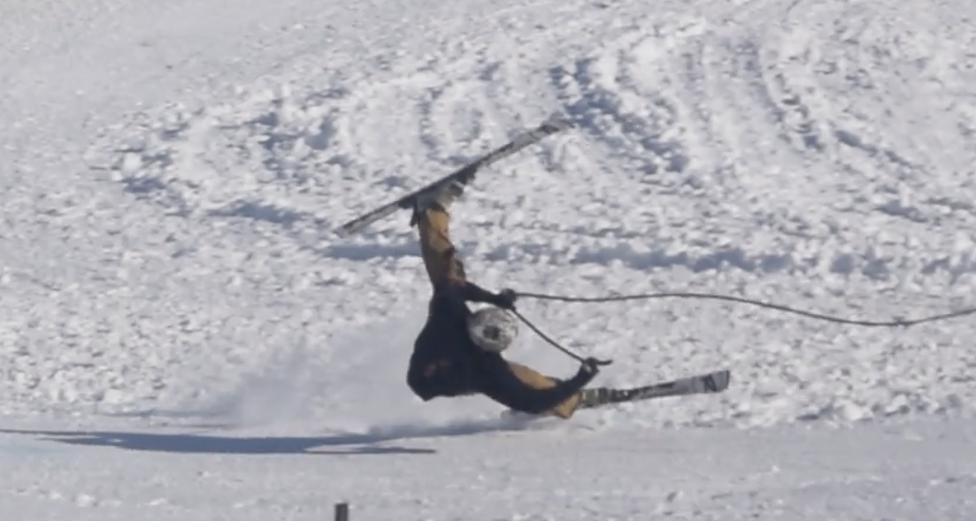 Skijoring Flies and Crashes Through Montana (With Video)